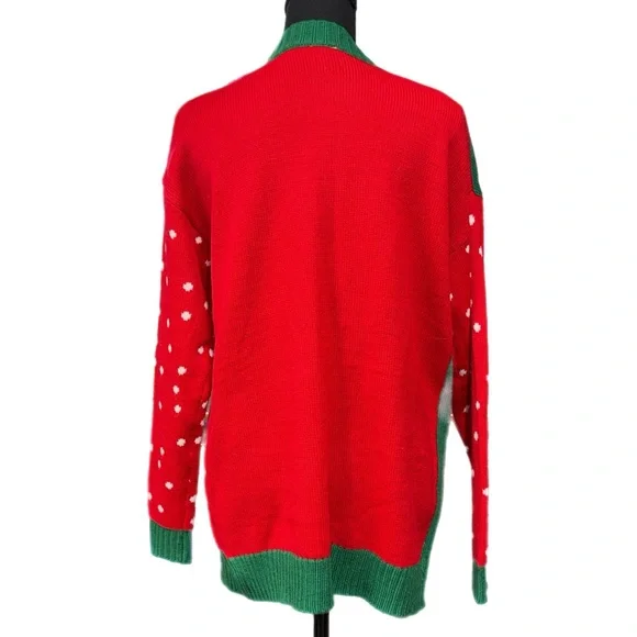 Holiday Time - Festive Holiday Cardigan Sweater - Size Small - Picture 7 of 12